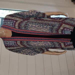Knox Rose size xs/s multi red blue cream  kimono